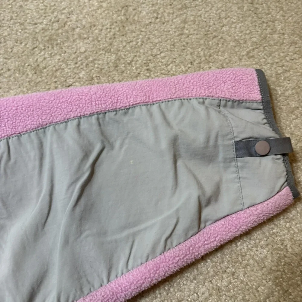 The North Face Denali Jacket Youth XL Pink‎ Gray Polartec Fleece Full Zip